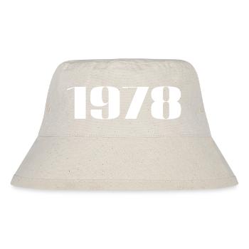 1978 - Gift born in 1978 - Stanley/Stella Recycled Bucket Hat - natural - Front