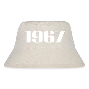 1967 - Geschenk geboren im Jahr 1967 - Stanley/Stella recycelter Bucket Hat - Naturweiß - Vorne