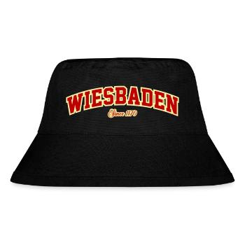 Wiesbaden - Stanley/Stella recycelter Bucket Hat - Schwarz - Vorne