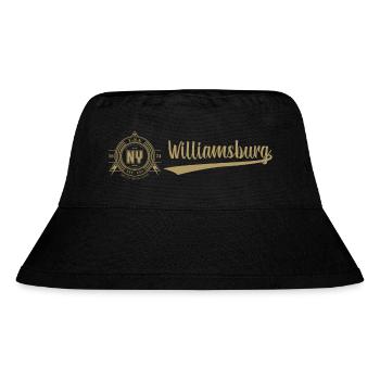 New York City · Williamsburg - Stanley/Stella recycelter Bucket Hat - Schwarz - Vorne