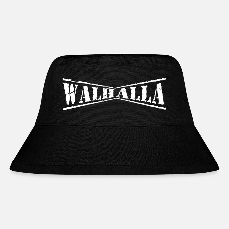 walhalla odin thor viking viking sticker shirt - Stanley/Stella Recycled Bucket Hat - black