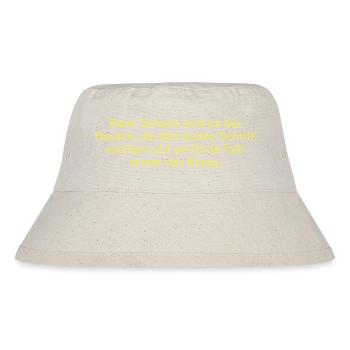 witziger Landwirt Spruch - Stanley/Stella recycelter Bucket Hat - Naturweiß - Vorne