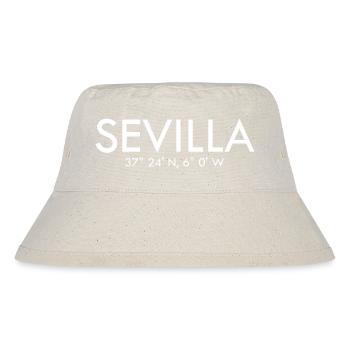 Sevilla - Spain - Coordinates Latitude Longitude - Stanley/Stella Recycled Bucket Hat - natural - Front