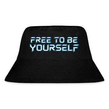 FREE TO BE YOURSELF - Stanley/Stella Recycled Bucket Hat - black - Front