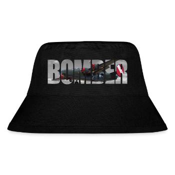 Bomber B-24 Liberator - Stanley/Stella recycelter Bucket Hat - Schwarz - Vorne