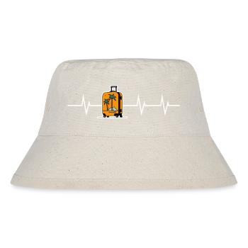 Heartbeat of Travelling - Stanley/Stella Recycled Bucket Hat - natural - Front
