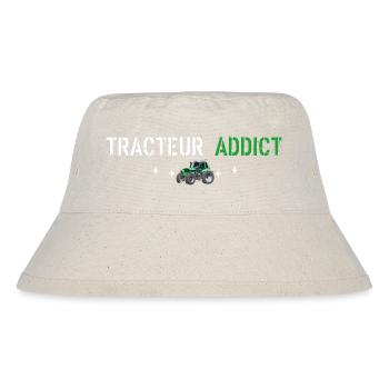 Traktor-Süchtiger - Stanley/Stella recycelter Bucket Hat - Naturweiß - Vorne