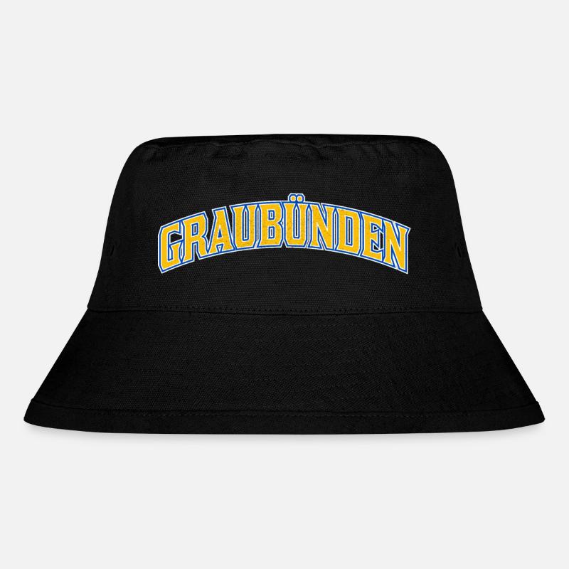 Graubünden Arc Logo - Stanley/Stella recycelter Bucket Hat - Schwarz