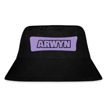 First name Arwyn - Stanley/Stella Recycled Bucket Hat - black - Front