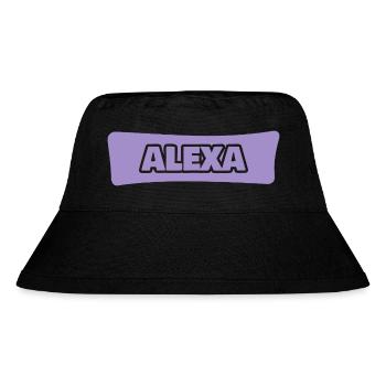 Geschenk für Alexa - Stanley/Stella recycelter Bucket Hat - Schwarz - Vorne