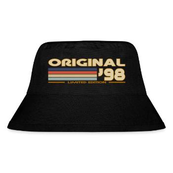 1998 - Stanley/Stella recycelter Bucket Hat - Schwarz - Vorne