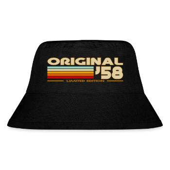 1958 - Stanley/Stella Recycled Bucket Hat - black - Front
