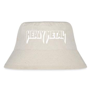 Heavy Metal 3D-Logo - Stanley/Stella recycelter Bucket Hat - Naturweiß - Vorne