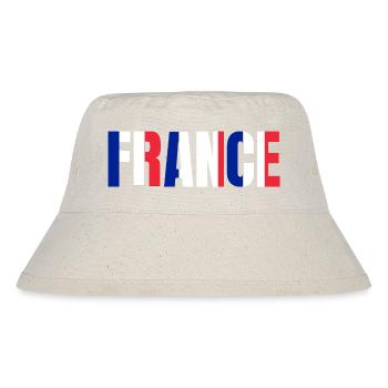 Flag France - Stanley/Stella Recycled Bucket Hat - natural - Front