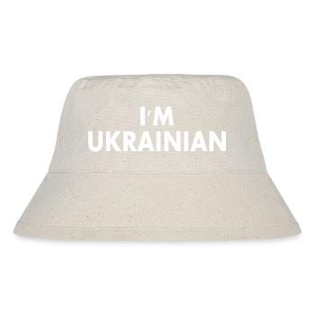 Im ukrainian - Stanley/Stella Recycled Bucket Hat - natural - Front