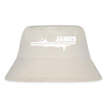 Farbklecks James - Stanley/Stella recycelter Bucket Hat - Naturweiß - Vorne