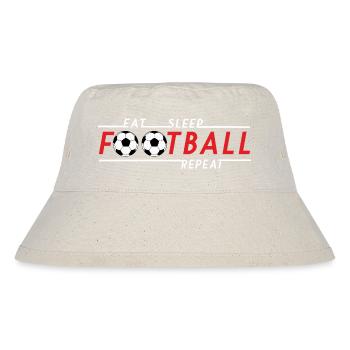 Eat Sleep Football Repeat - Stanley/Stella Recycled Bucket Hat - natural - Front