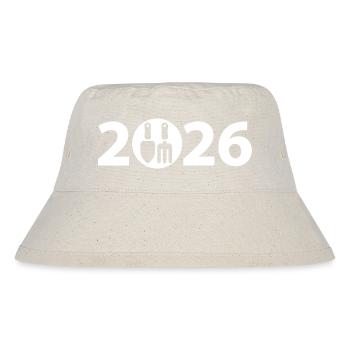 Gärtner 2026, Gartenbau 2026 - Stanley/Stella recycelter Bucket Hat - Naturweiß - Vorne