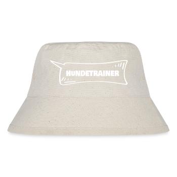 Hundetrainer als Azubi - Stanley/Stella recycelter Bucket Hat - Naturweiß - Vorne
