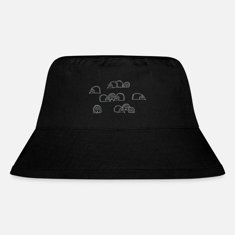 Igel - Stanley/Stella recycelter Bucket Hat - Schwarz