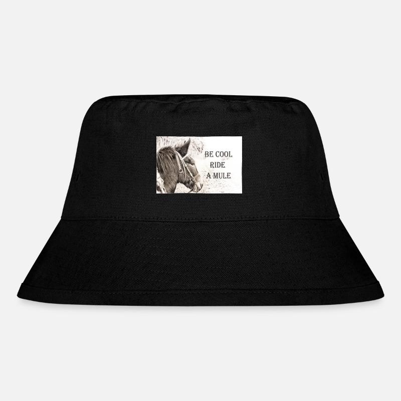 Be Cool Ride A Mule - Stanley/Stella recycelter Bucket Hat - Schwarz