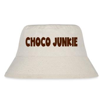CHOCO JUNKIE - Stanley/Stella recycelter Bucket Hat - Naturweiß - Vorne