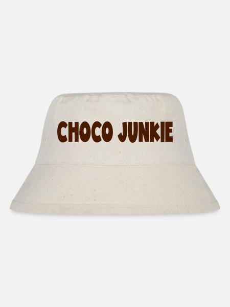 CHOCO JUNKIE - Stanley/Stella recycelter Bucket Hat - Naturweiß