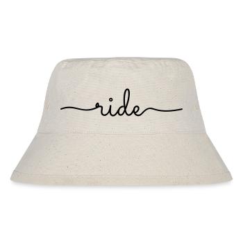 ride lettering Typography - Stanley/Stella Recycled Bucket Hat - natural - Front