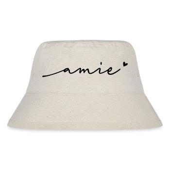 Amie Schreibschrift Name - Stanley/Stella recycelter Bucket Hat - Naturweiß - Vorne