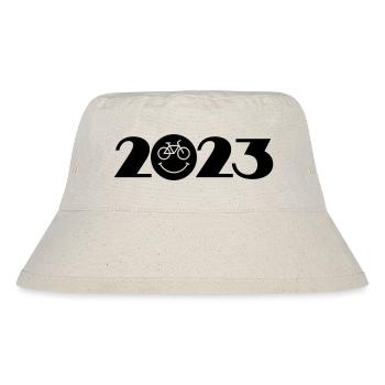 Radtour 2023, Mountainbike 2023, Fahrrad 2023 - Stanley/Stella recycelter Bucket Hat - Naturweiß - Vorne