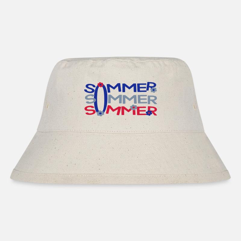 Sommer - Stanley/Stella recycelter Bucket Hat - Naturweiß