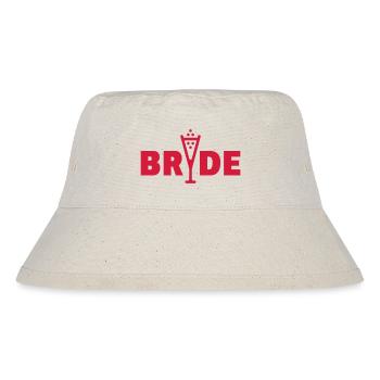 Bride Bubbly (Hen Night Bachelorette Party / Red) - Stanley/Stella Recycled Bucket Hat - natural - Front
