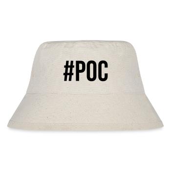 Hashtag People of Color PoC - Stanley/Stella recycelter Bucket Hat - Naturweiß - Vorne