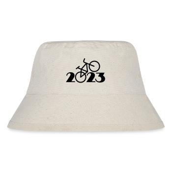 Radtour 2023, Mountainbike 2023, Fahrrad 2023 - Stanley/Stella recycelter Bucket Hat - Naturweiß - Vorne