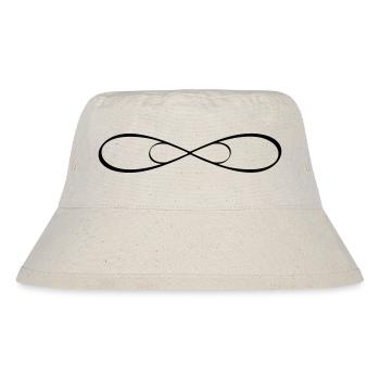 Doppel Infinity Unendlichkeit Zeichen Freundschaft - Stanley/Stella recycelter Bucket Hat - Naturweiß - Vorne