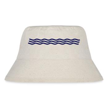 Wavy lines waves wavy line - Stanley/Stella Recycled Bucket Hat - natural - Front