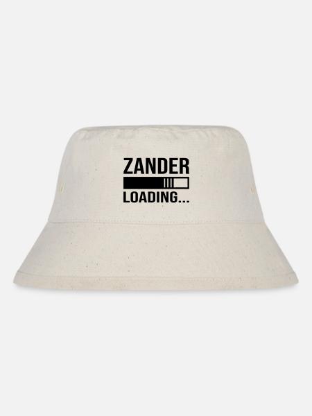 Zander loading... Anglergeschenk, Angeln - Stanley/Stella recycelter Bucket Hat - Naturweiß