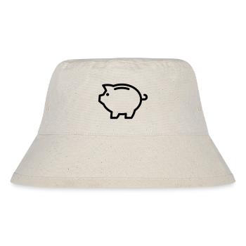 Piggy bank, saver - Stanley/Stella Recycled Bucket Hat - natural - Front