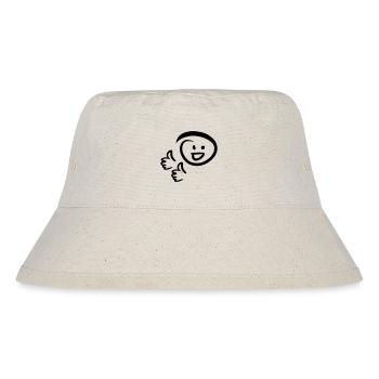Well done! Face smiles two thumbs up. - Stanley/Stella Recycled Bucket Hat - natural - Front