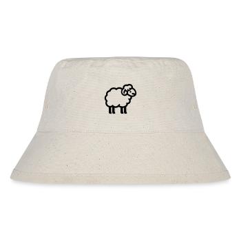 Schaf - Stanley/Stella recycelter Bucket Hat - Naturweiß - Vorne