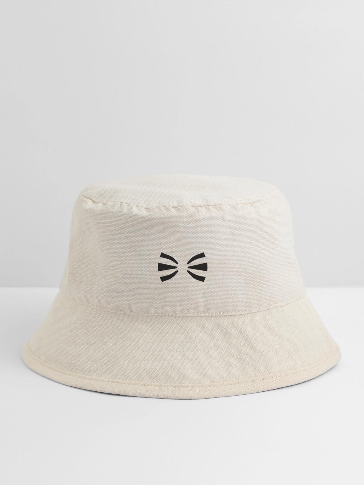 Binden - Stanley/Stella recycelter Bucket Hat - Naturweiß - Vorne