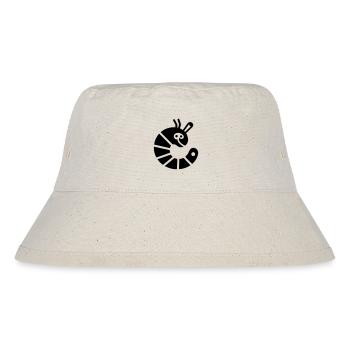 Raupe - Stanley/Stella recycelter Bucket Hat - Naturweiß - Vorne