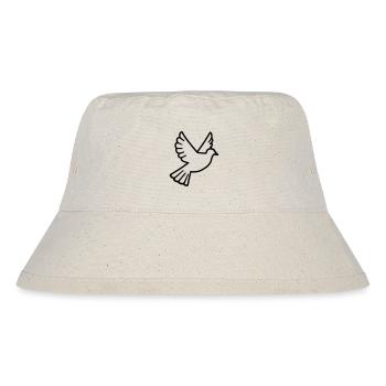 Taube - Stanley/Stella recycelter Bucket Hat - Naturweiß - Vorne