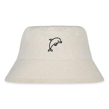Delfin - Stanley/Stella recycelter Bucket Hat - Naturweiß - Vorne