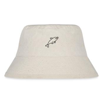 Delfin - Stanley/Stella recycelter Bucket Hat - Naturweiß - Vorne