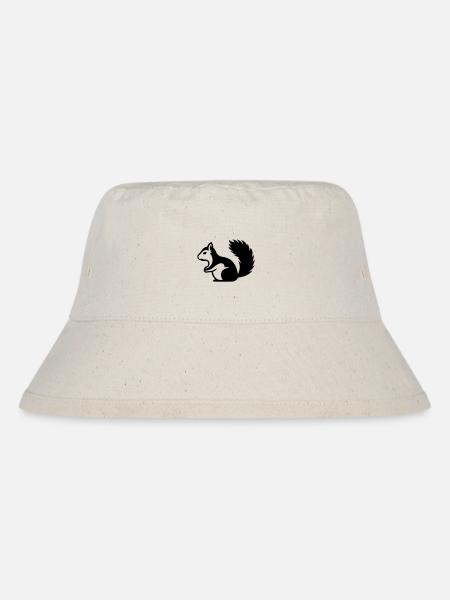 Eichhörnchen - Stanley/Stella recycelter Bucket Hat - Naturweiß