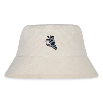Skeleton hole look in gesture - Stanley/Stella Recycled Bucket Hat - natural - Front
