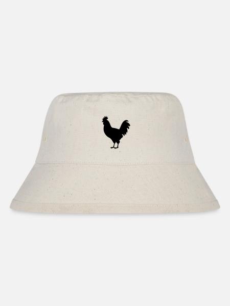 Poule - Stanley/Stella recycled bucket hat - råhvid