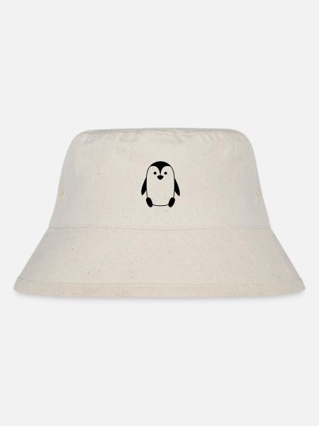Pinguin - Stanley/Stella recycelter Bucket Hat - Naturweiß