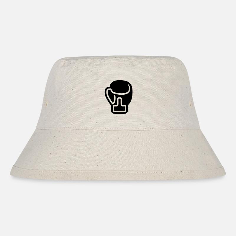 Boxhandschuh - Stanley/Stella recycelter Bucket Hat - Naturweiß